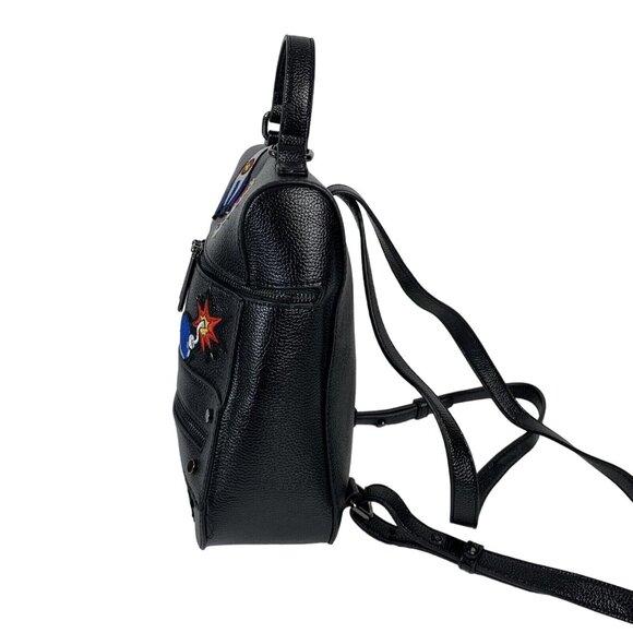 Dream Control Black Backpack Purse Girl Power Patches Cute Goth Anime Cosplay main image 4
